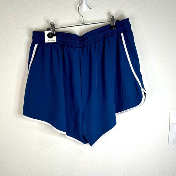 Otos Active Women’s Plus Size 1X Navy Blue Athletic Shorts Pockets Workout Gym - Picture 7 of 8